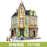 Afobrick ZHEGAO QL0919 Lab and Corner Mall 3474pcs, view 3