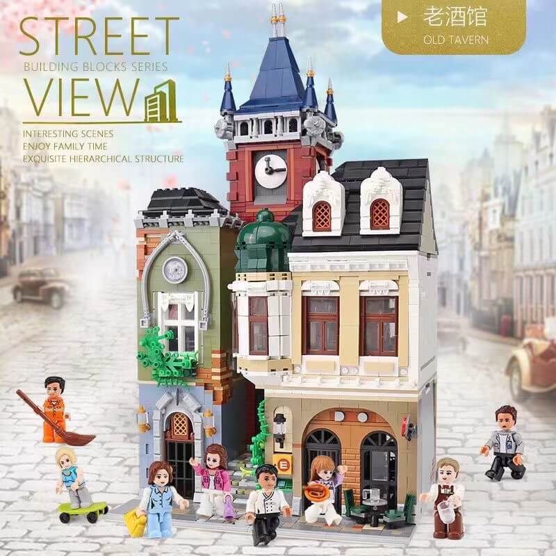 Afobrick ZHEGAO QL0924 Old Town Pub 4030pcs