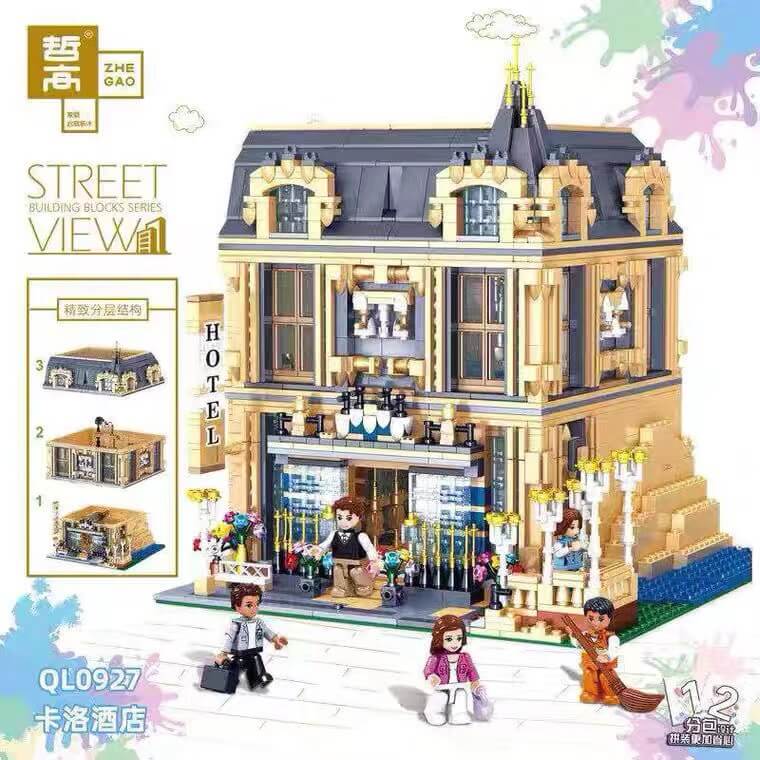 Afobrick ZHEGAO QL0927 Carlo Hotel 2099PCS