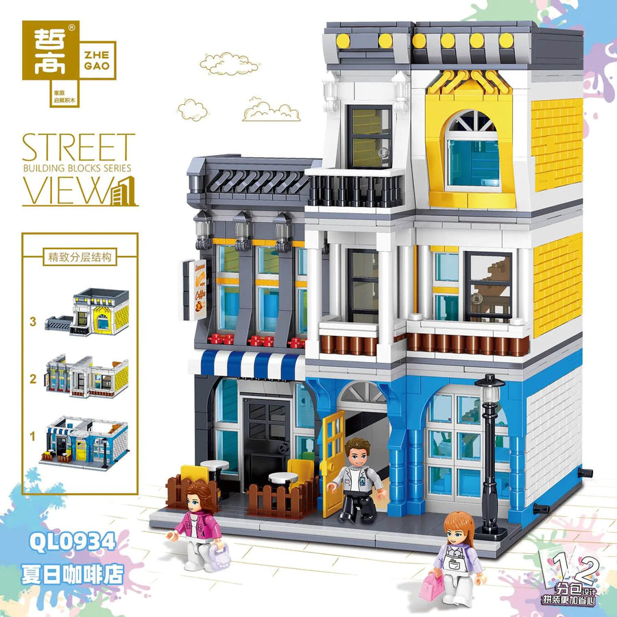 Afobrick ZHEGAO QL0934 Summer coffee shop 1278pcs
