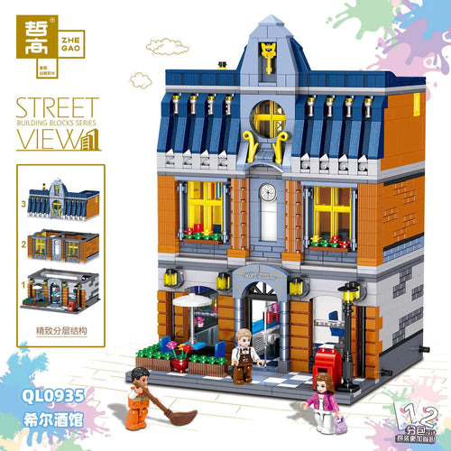 Afobrick ZHEGAO QL0935 Hill Tavern 1367pcs