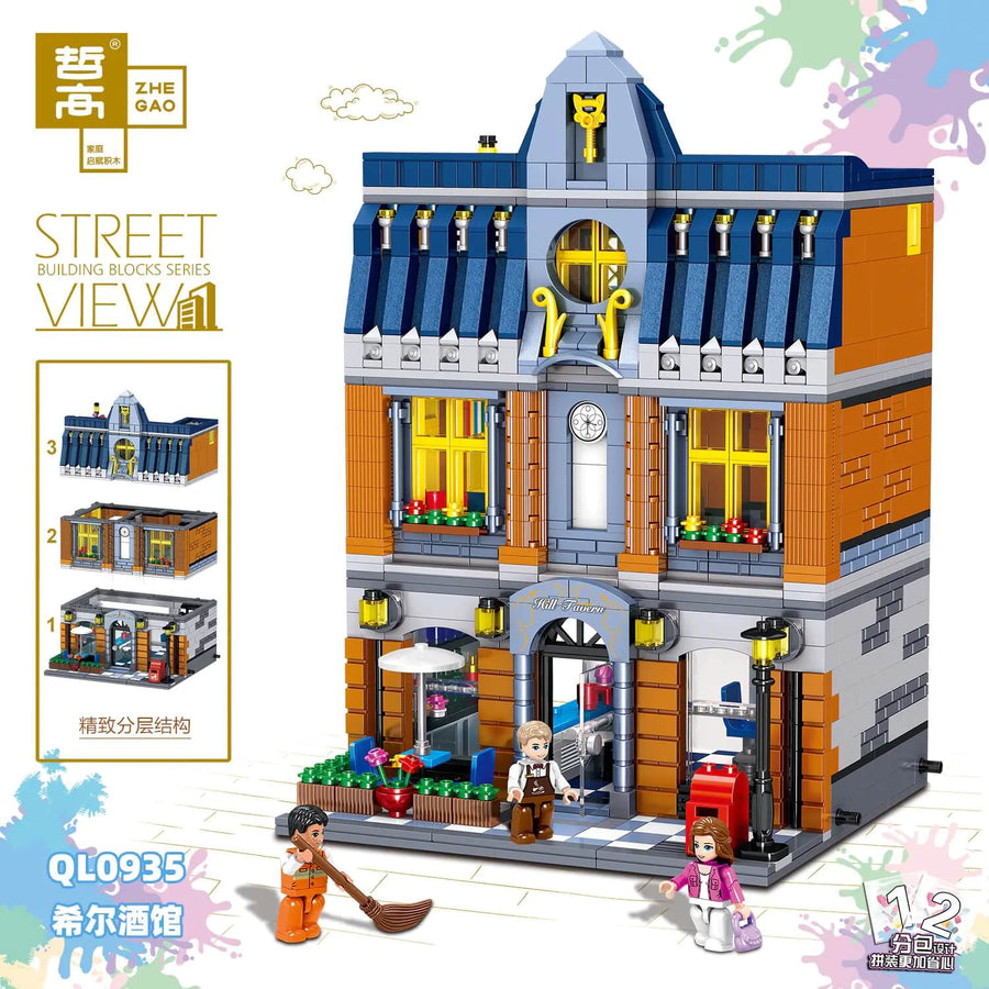 Afobrick ZHEGAO QL0935 Hill Tavern 1367pcs