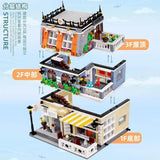 Afobrick ZHEGAO QL0940 garden Hotel 1316pcs, view 3