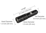 AKUANA Gear Diving Flashlight 1000/1500 Lumens 2 Levels, Maximum Burn Time 6 Hours Waterproof 500ft/150m, view 4
