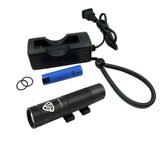 AKUANA Gear LED Diving Flashlight Attach on Mask 400 Lumens CREE LED, Diving Torch Waterproof 500ft/150m, view 4