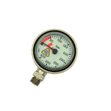 AKUANA Gear Scuba Diving SPG, Tech Diving Pressure Gauge, 2" (5.1 cm) Brass, Made In Italy, view 2