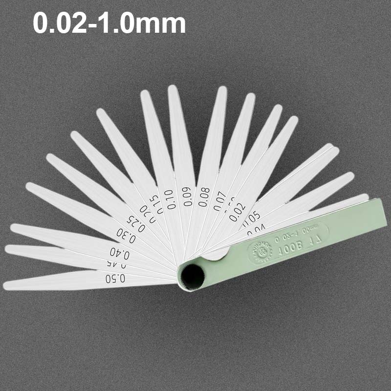 AliExpress 0.02-1.00mm 17 Blades Feeler Gauge Metric Gap Filler Gage Measurment Tool For Engine Valve Adjustment