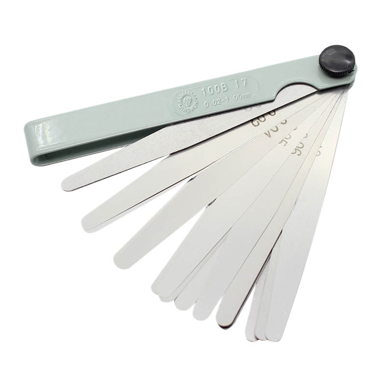 AliExpress 0.02-1.00mm 17 Blades Feeler Gauge Metric Gap Filler Gage Measurment Tool For Engine Valve Adjustment, view 2