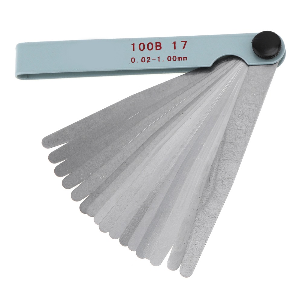AliExpress 0.02-1.00mm 17 Blades Feeler Gauge Metric Gap Filler Gage Measurment Tool For Engine Valve Adjustment, view 5