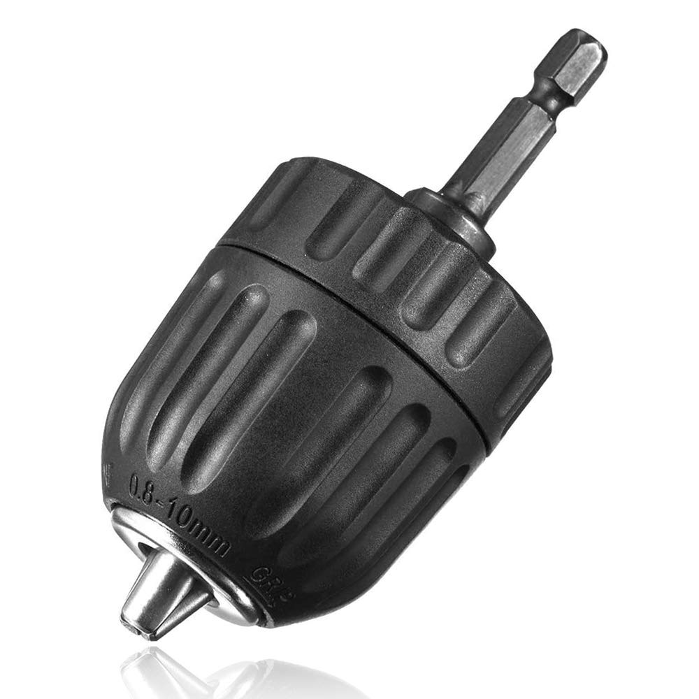 AliExpress 0.8mm-10mm Keyless Drill Chuck Set, with Hex Shank, 3/8-24UNF Quick Grip Adapter, Chuck for Drill Bit Screwdriver Tap & Sockets