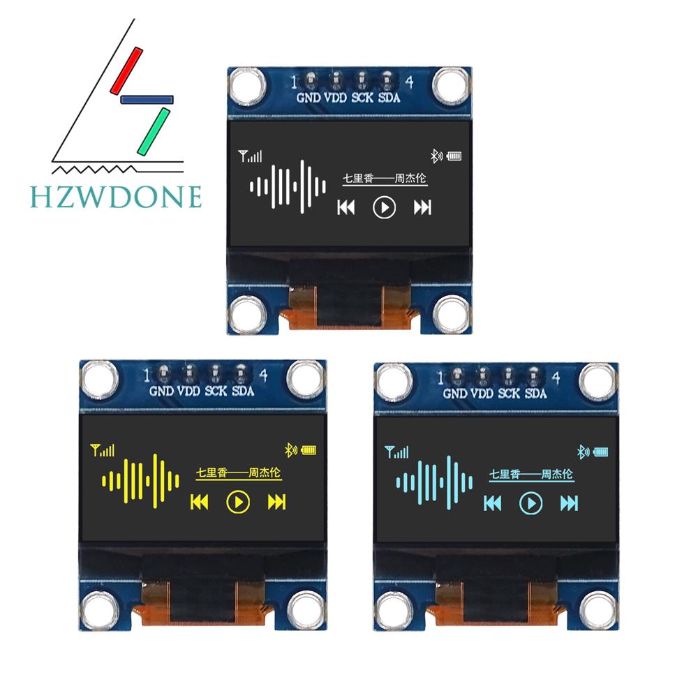 AliExpress 0.96 Inch OLED Display Module SSD1306 I2C IIC SPI Serial 128X64 LCD 4 Pin YellowBlue WhiteBlue for Arduino(Pin Headers Soldered)