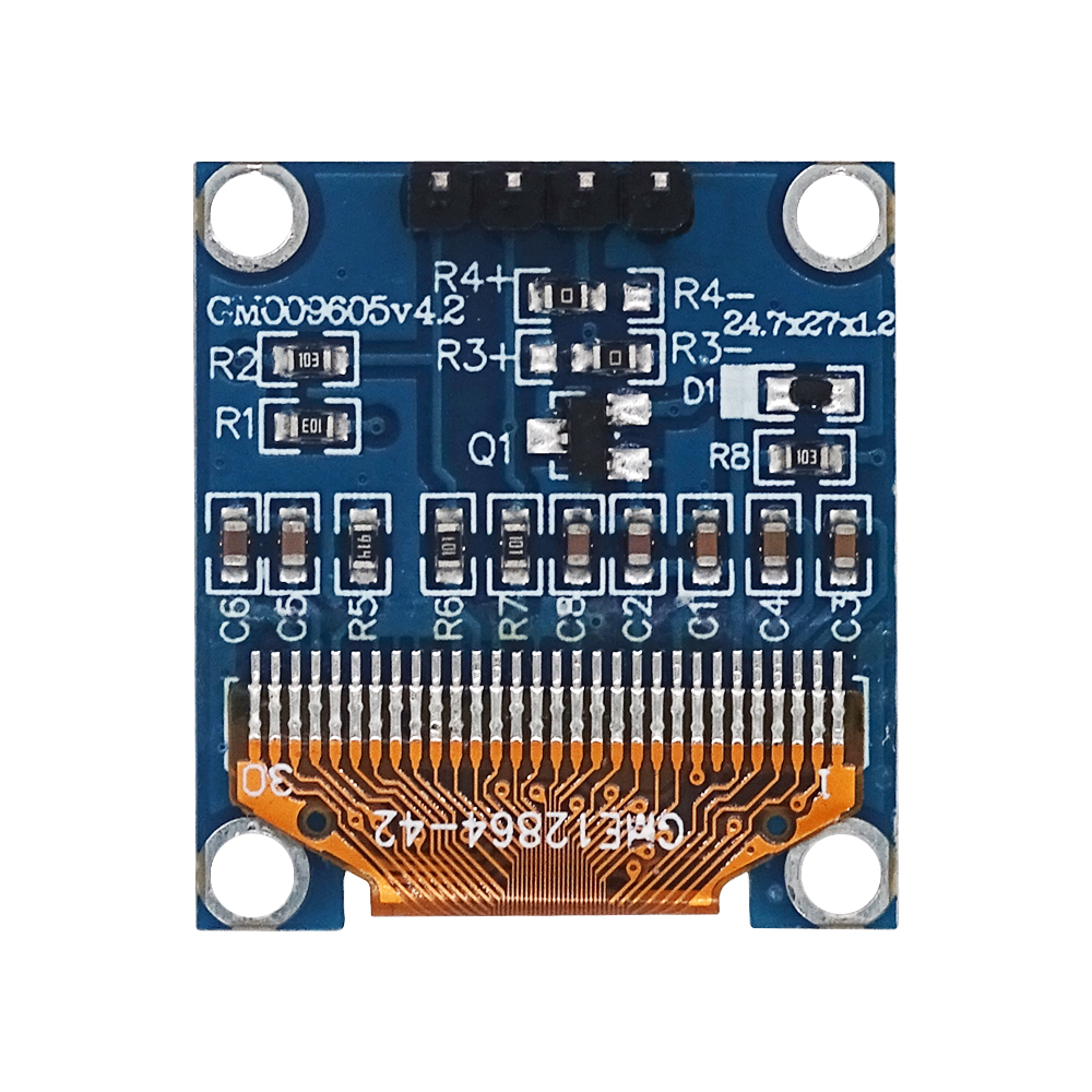 AliExpress 0.96 Inch OLED Display Module SSD1306 I2C IIC SPI Serial 128X64 LCD 4 Pin YellowBlue WhiteBlue for Arduino(Pin Headers Soldered), view 6