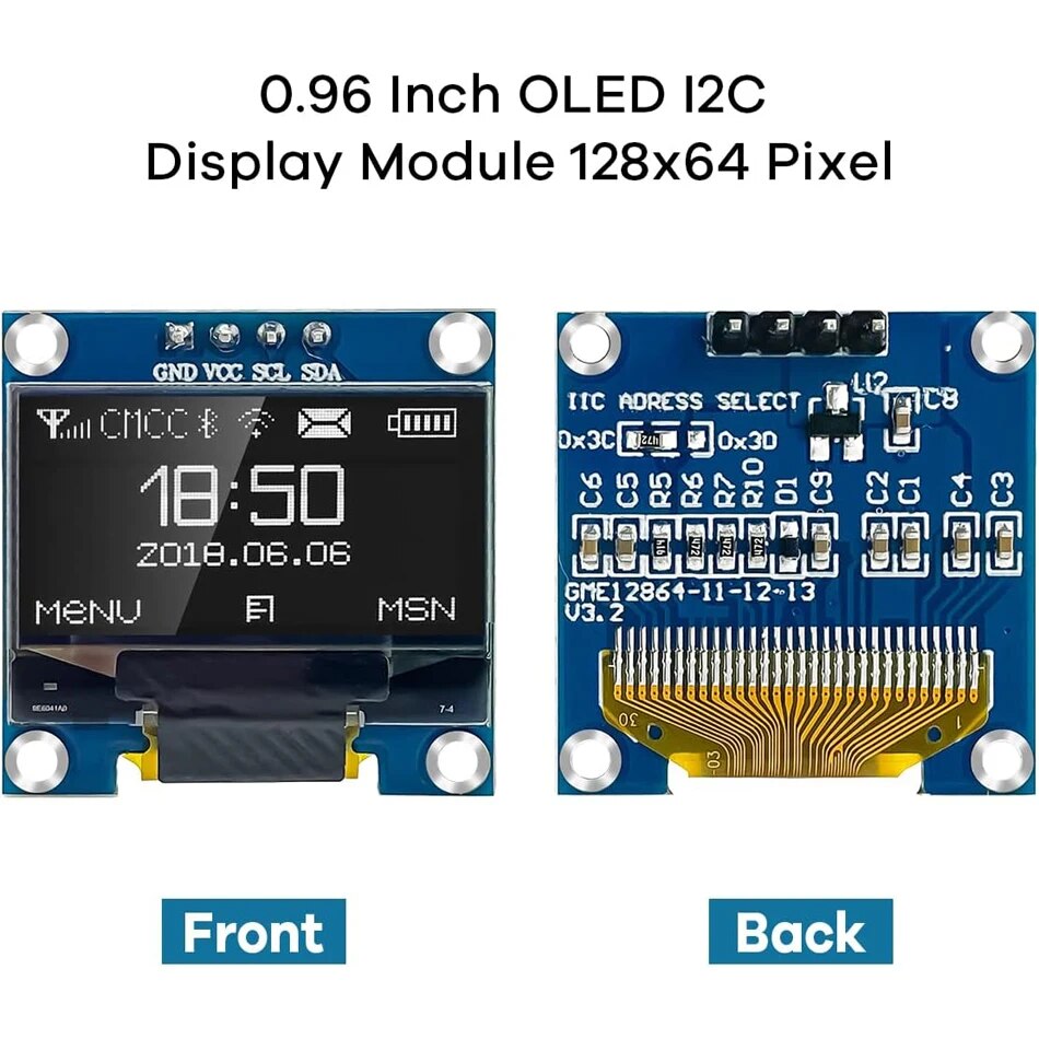 AliExpress 0.96 Inch SSD1306 OLED Display Module for Arduino, view 6