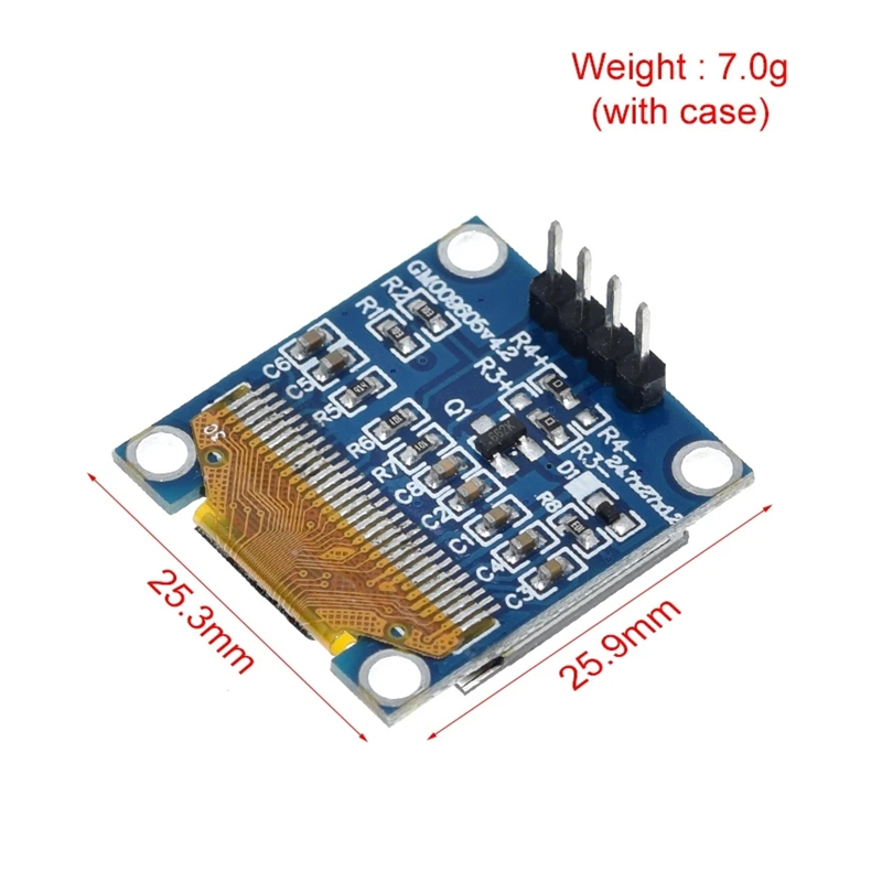 AliExpress 0.96 Inch SSD1306 I2C OLED Display Module, view 2