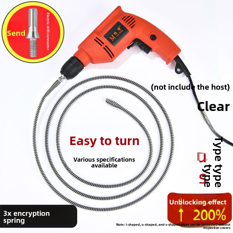 AliExpress 10mm Spring Drain Cleaner for Clogged Pipes