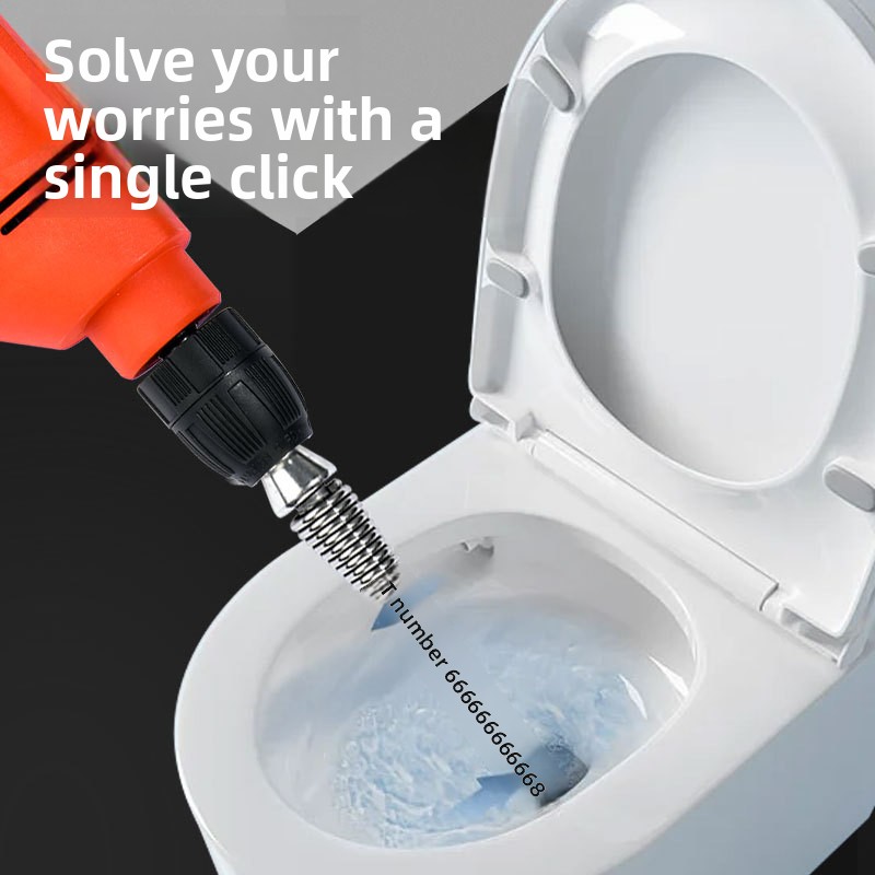 AliExpress 10mm Spring Drain Cleaner for Clogged Pipes, view 3