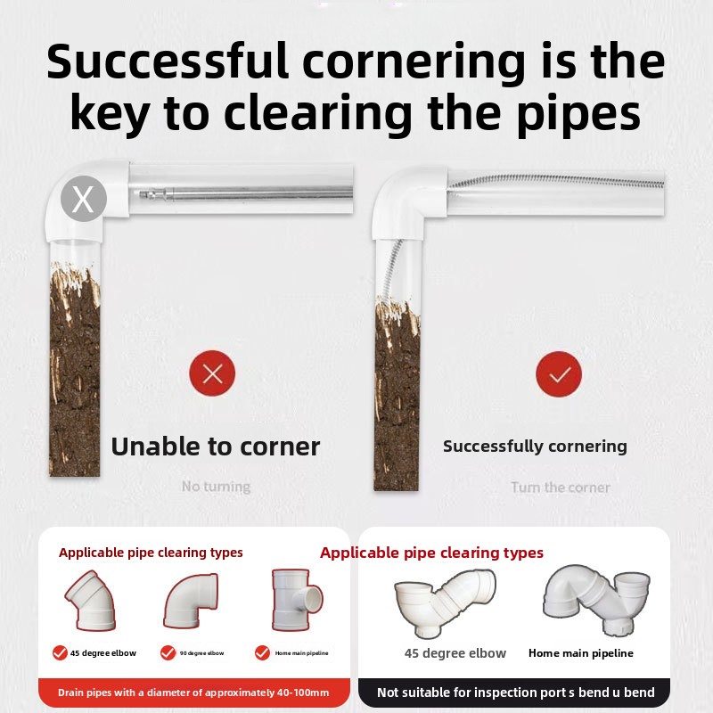 AliExpress 10mm Spring Drain Cleaner for Clogged Pipes, view 4