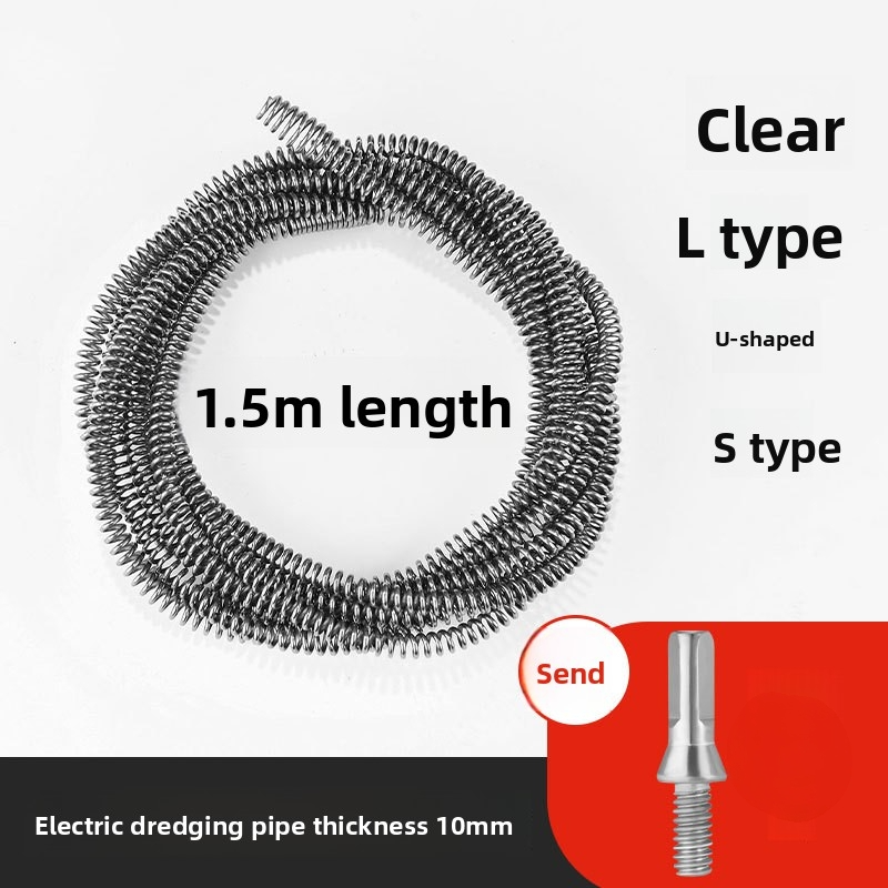AliExpress 10mm Spring Drain Cleaner for Clogged Pipes, view 5