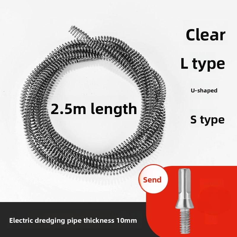 AliExpress 10mm Spring Drain Cleaner for Clogged Pipes, view 6