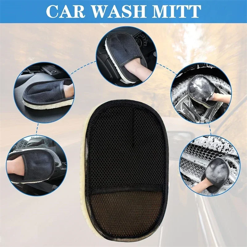 AliExpress Wool Microfiber Car Wash Mitts, view 5