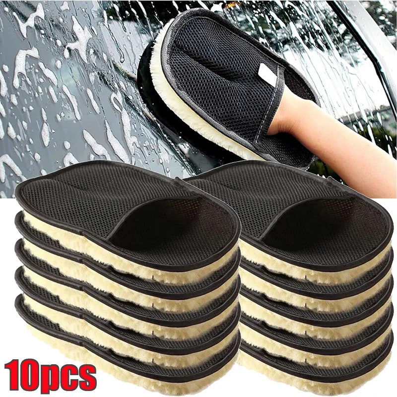 AliExpress Wool Microfiber Car Wash Mitt Gloves