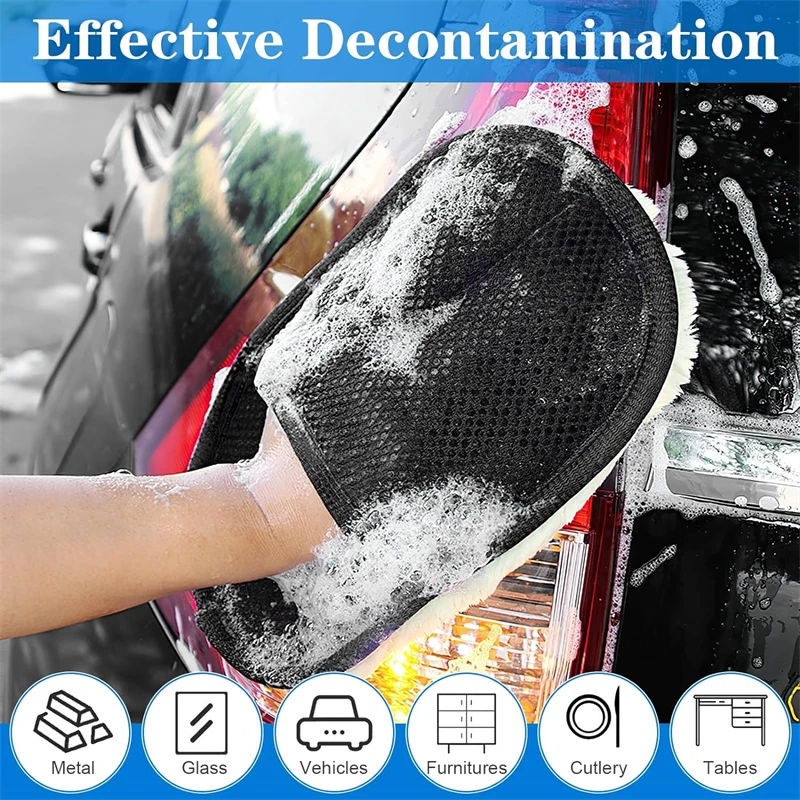 AliExpress Wool Microfiber Car Wash Mitt Gloves, view 4