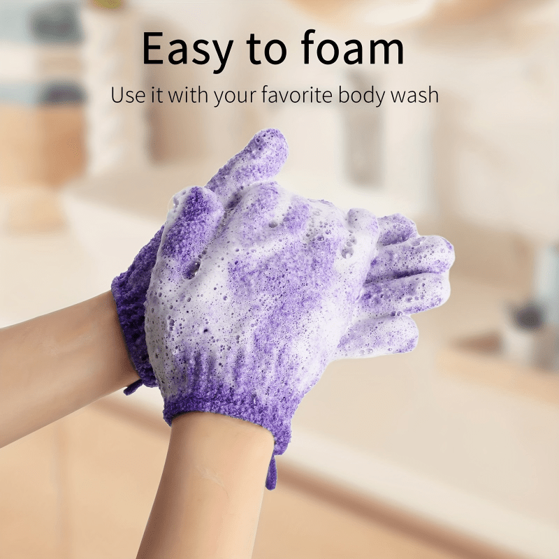 AliExpress Double-Sided Exfoliating Bath Gloves, view 3