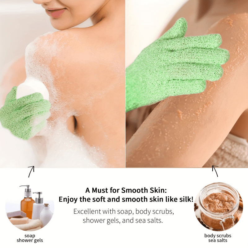 AliExpress Double-Sided Exfoliating Bath Gloves, view 5