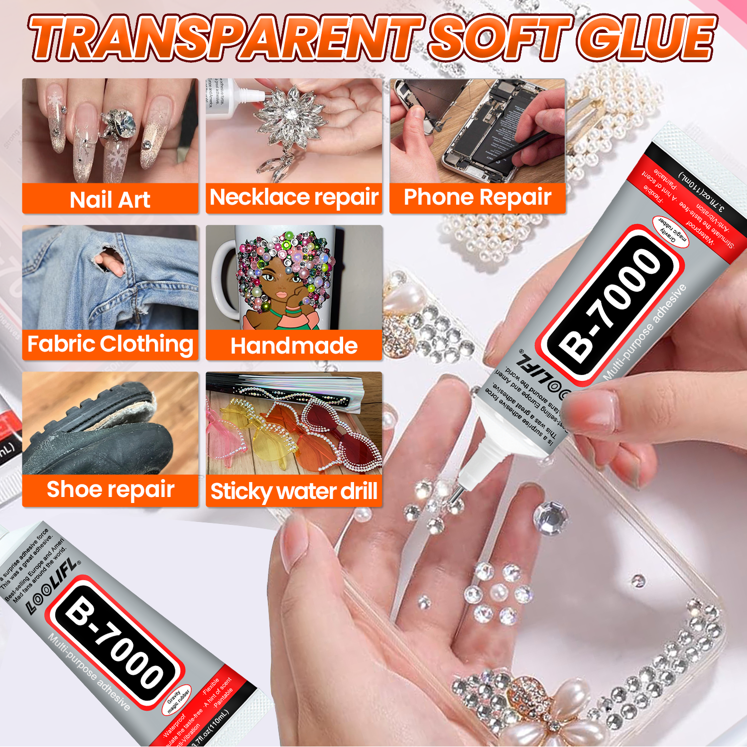 AliExpress Loolifl B-7000 Clear Adhesive (15ml), view 2