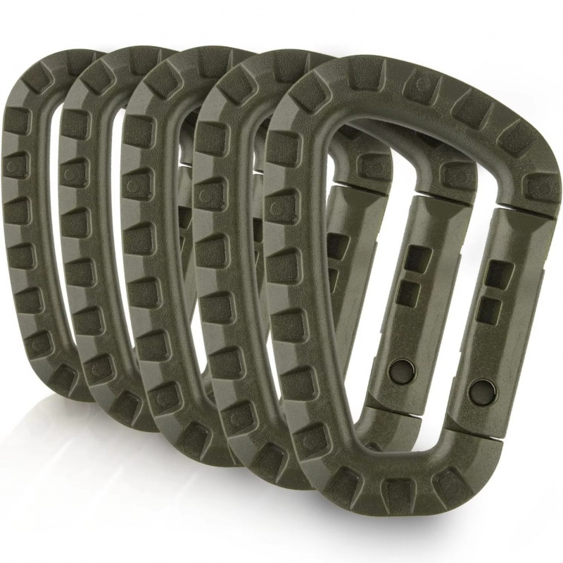 AliExpress Tactical D-Ring Carabiner Clips (Multi-Pack)