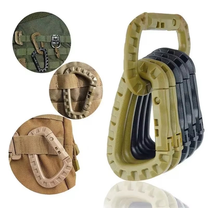 AliExpress Tactical D-Ring Carabiner Clips (Multi-Pack), view 2
