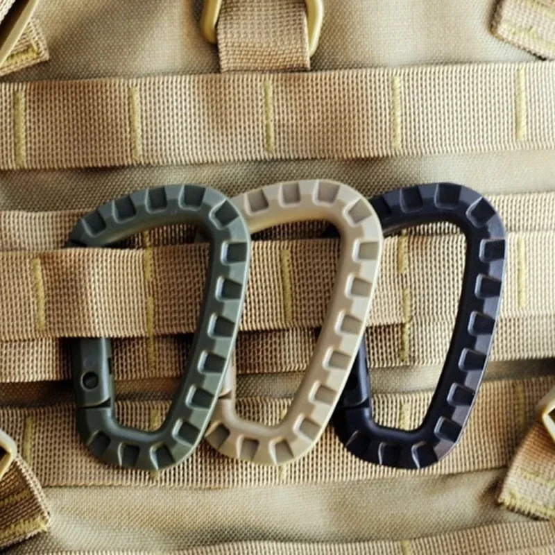 AliExpress Tactical D-Ring Carabiner Clips (Multi-Pack), view 3
