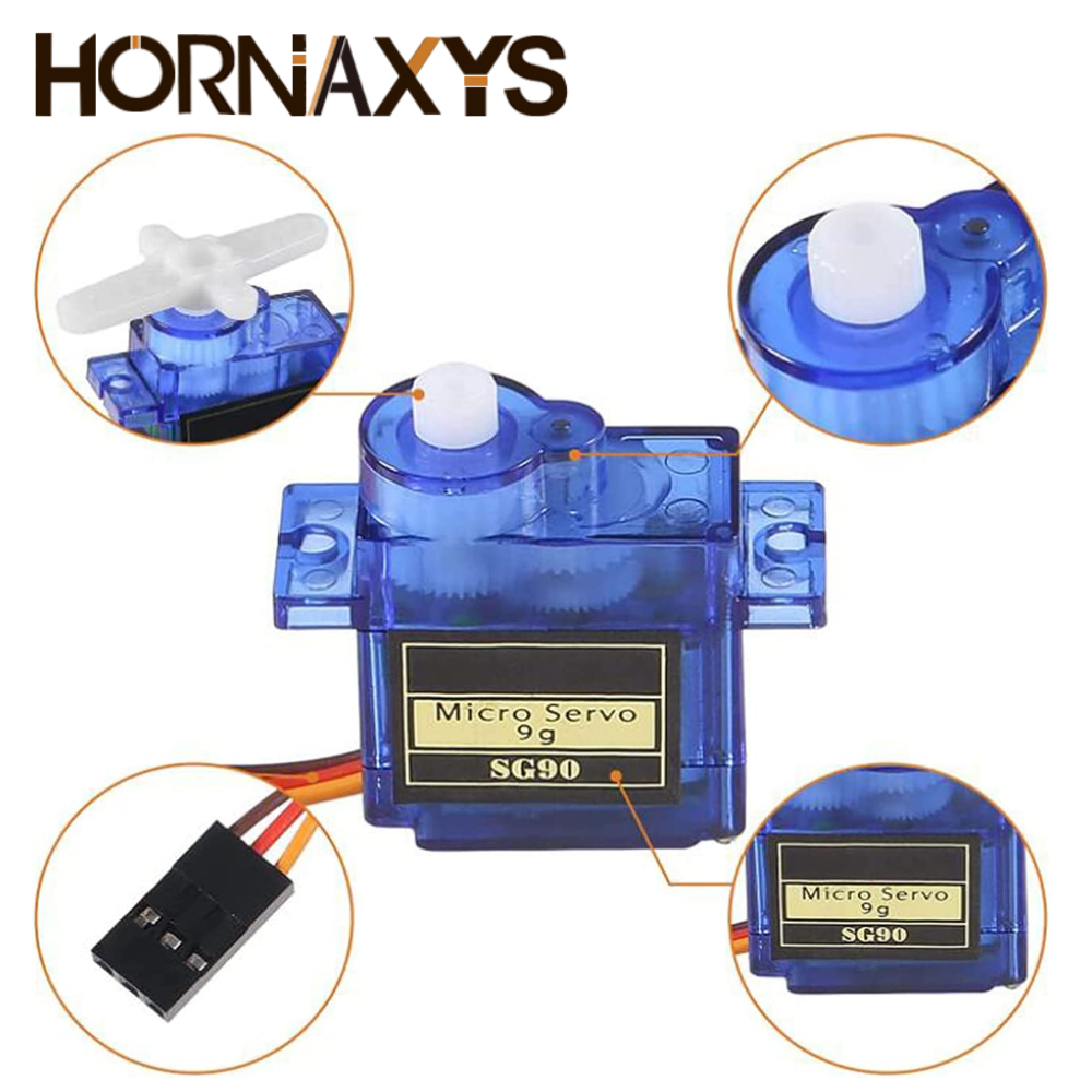 AliExpress 1-10PCS SG90 9G Micro Digital Servo Motor 180/360Degree Fixed-Wing Gear Servo Motor for Rc Helicopter Toy Airplane Aircraft, view 6