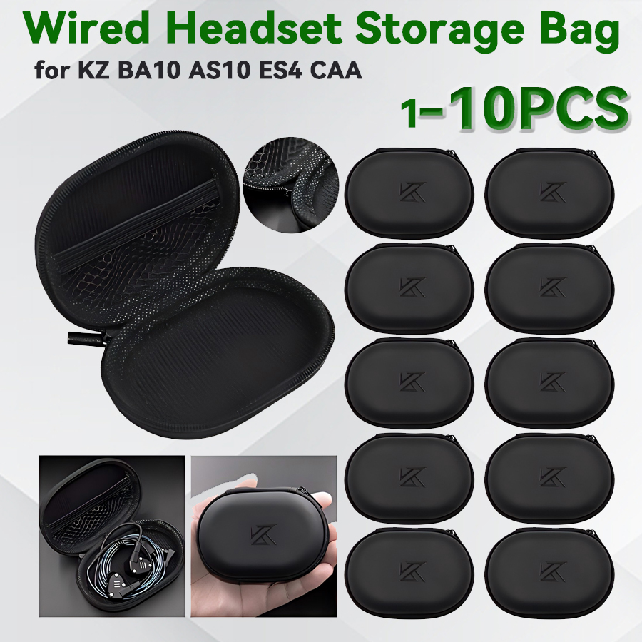 AliExpress PU Leather Wired Earphone Storage Bag, view 2