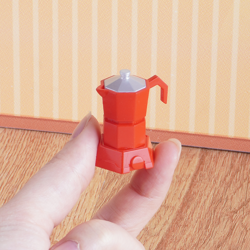 AliExpress 1:12 Scale Miniature Coffee Machine Cup Models Kitchen Utensils Baking Oven Dollhouse Furniture Play Home Kitchen Toy Gift, view 5