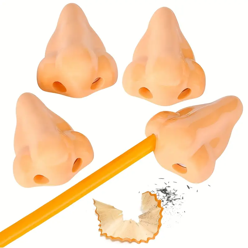 AliExpress 1/12pcs Creative Nose-Shaped Pencil Sharpeners Funny Nose Pencil Sharpener School Supplies Prizes For Kids Party Favors