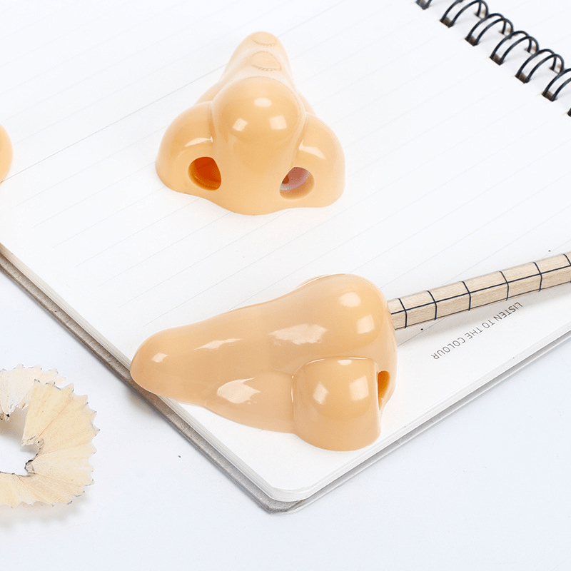AliExpress 1/12pcs Creative Nose-Shaped Pencil Sharpeners Funny Nose Pencil Sharpener School Supplies Prizes For Kids Party Favors, view 3