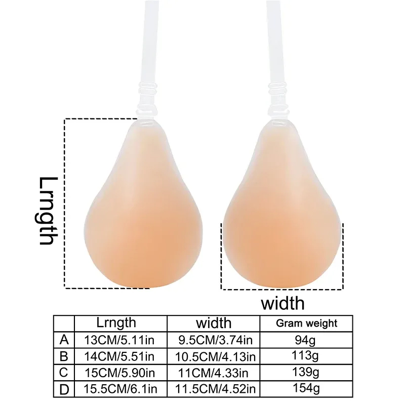 AliExpress 1/2/3 Pc Summer Silicone Invisible Bra Women With Shoulder Strap Push Up Neck-hanging Chest Petals Female Adhesive Breast Petals, view 6