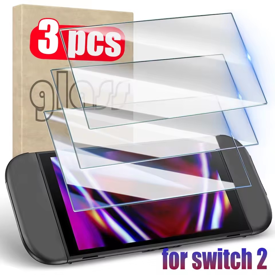 AliExpress 1/2/3Pack Premium Tempered Glass For Switch 2 Switch2 Screen Protector HD Clear Anti-Scratch Protective Glass Films