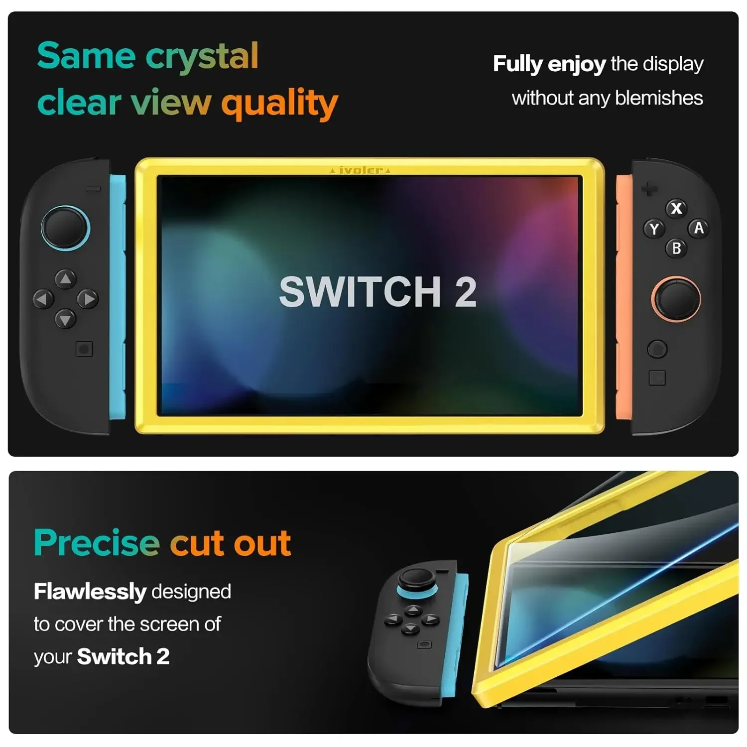 AliExpress 1/2/3Pack Premium Tempered Glass For Switch 2 Switch2 Screen Protector HD Clear Anti-Scratch Protective Glass Films, view 6