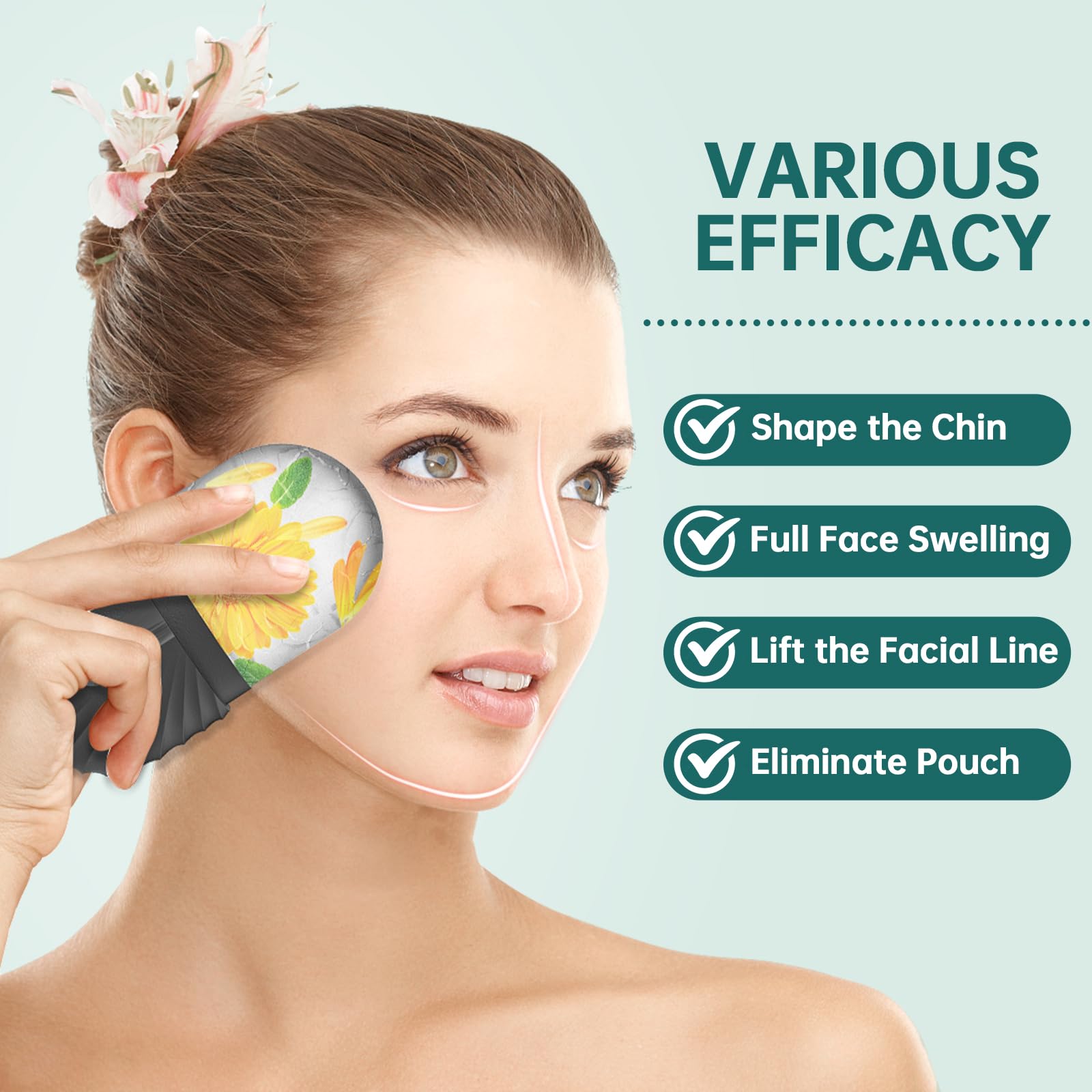 AliExpress Ice Face Roller and Gua Sha Set, view 3