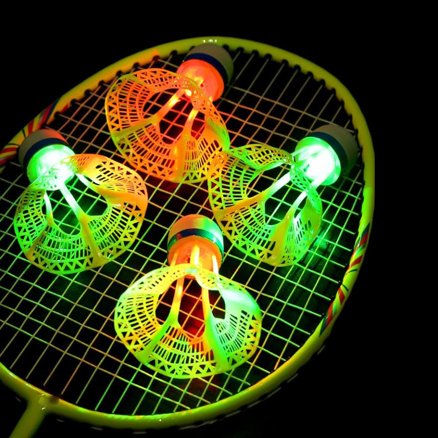 AliExpress 1/2/5 Pack LED Badminton Shuttlecocks -Lighting Glow In The Dark Badminton Birdies Badminton Practice Windproof Shuttlecocks