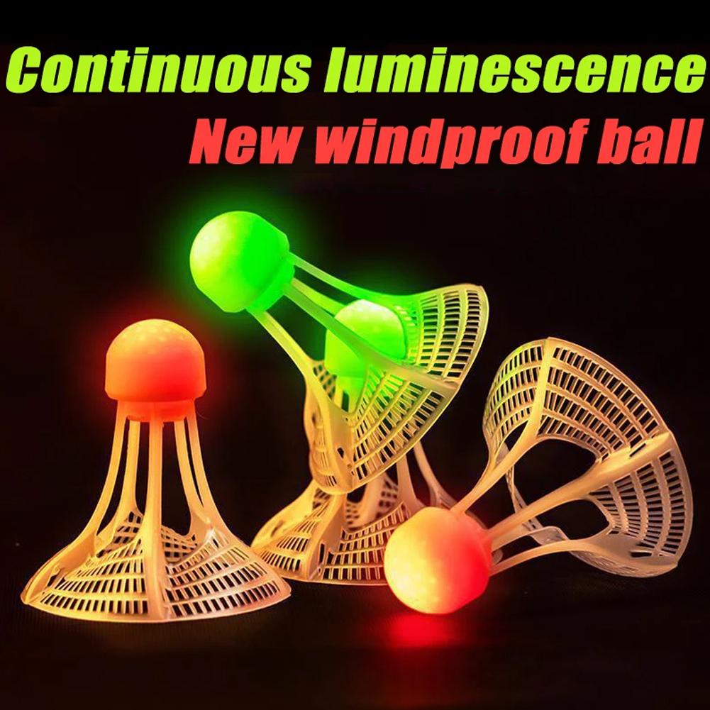AliExpress 1/2/5 Pack LED Badminton Shuttlecocks -Lighting Glow In The Dark Badminton Birdies Badminton Practice Windproof Shuttlecocks, view 2