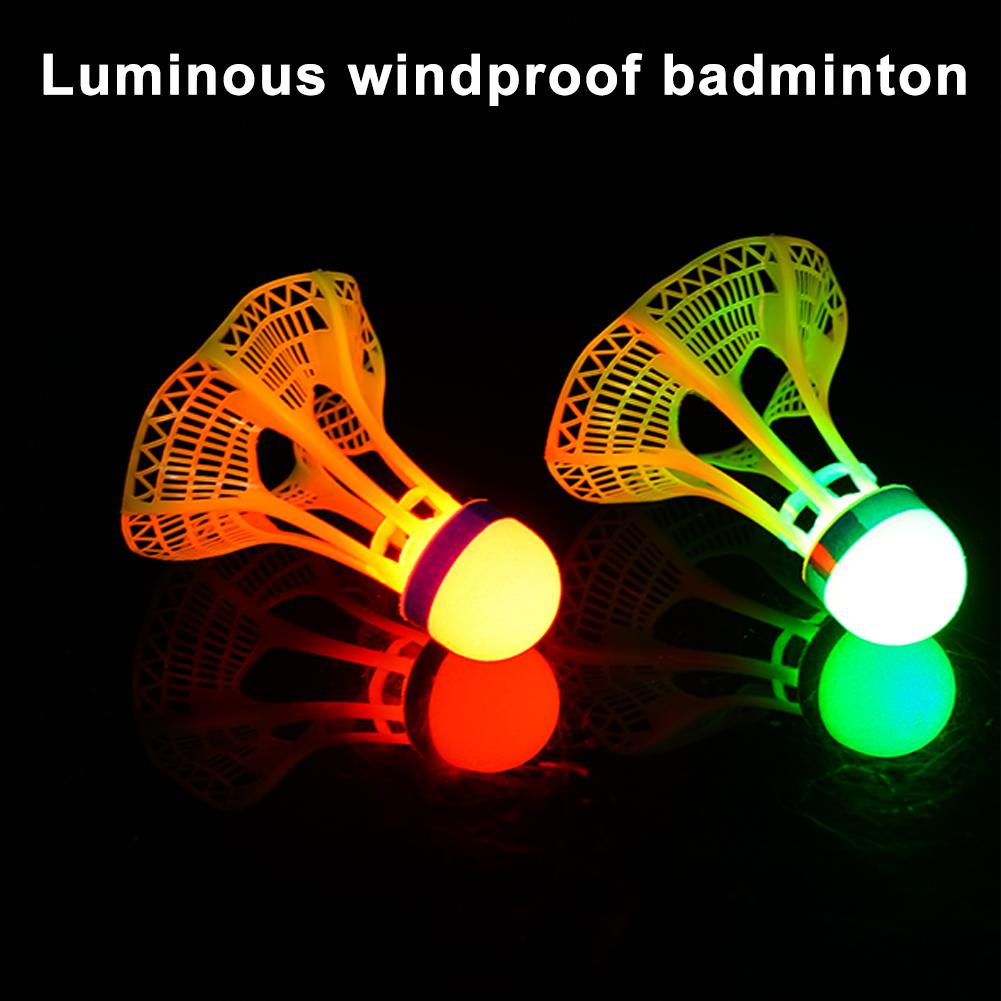 AliExpress 1/2/5 Pack LED Badminton Shuttlecocks -Lighting Glow In The Dark Badminton Birdies Badminton Practice Windproof Shuttlecocks, view 3
