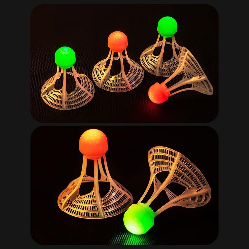 AliExpress 1/2/5 Pack LED Badminton Shuttlecocks -Lighting Glow In The Dark Badminton Birdies Badminton Practice Windproof Shuttlecocks, view 6