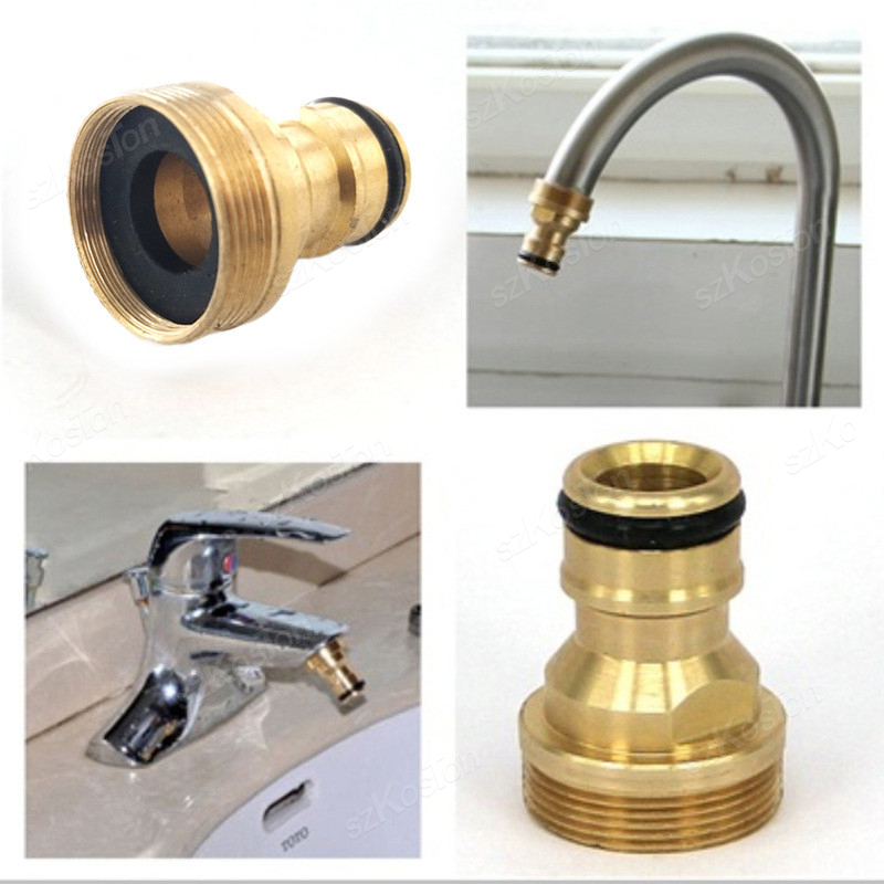 AliExpress Universal Brass Tap Adapter for Garden Hoses, view 2
