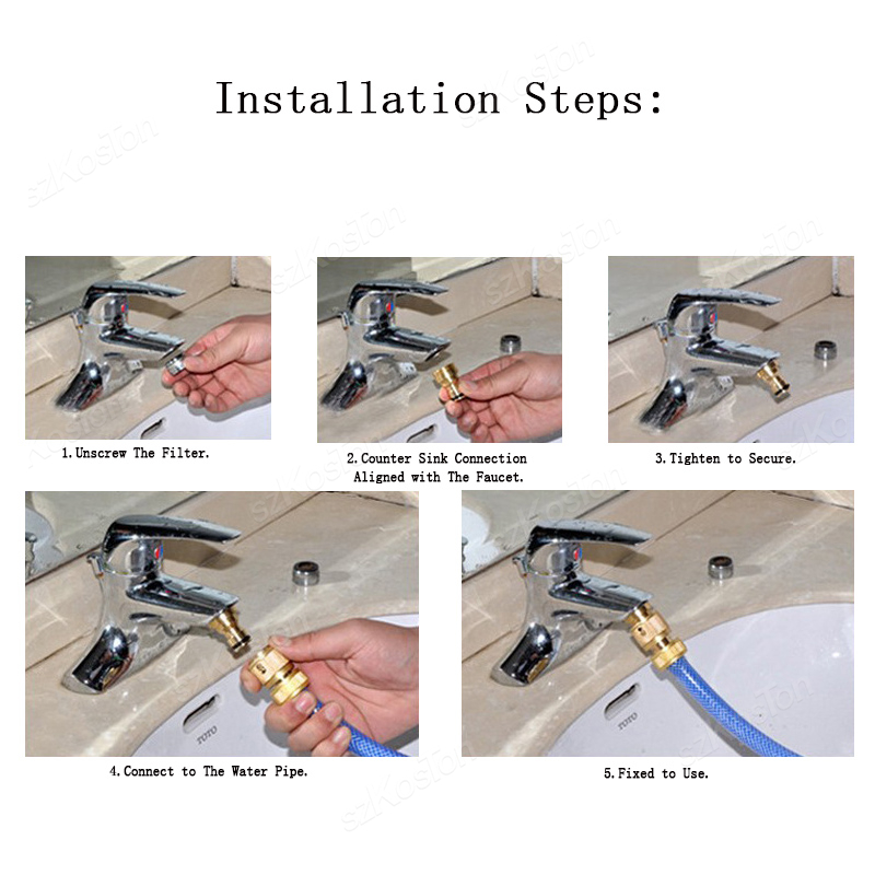AliExpress Universal Brass Tap Adapter for Garden Hoses, view 6