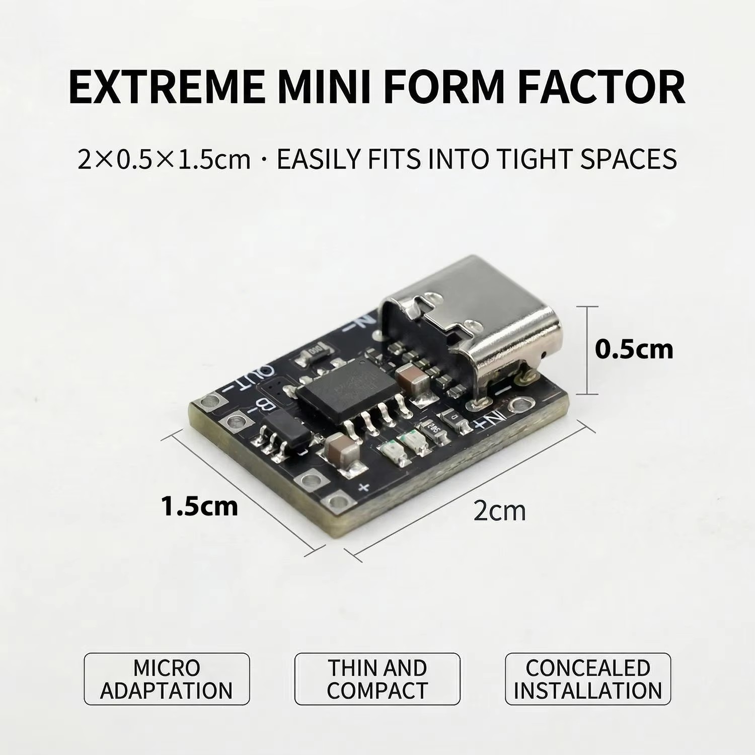 AliExpress 1-20Pcs TP4056 3.7V Lithium Battery Charging Discharging Board With Protection Type-C USB Type C Li-ion Battery Charging Board, view 5