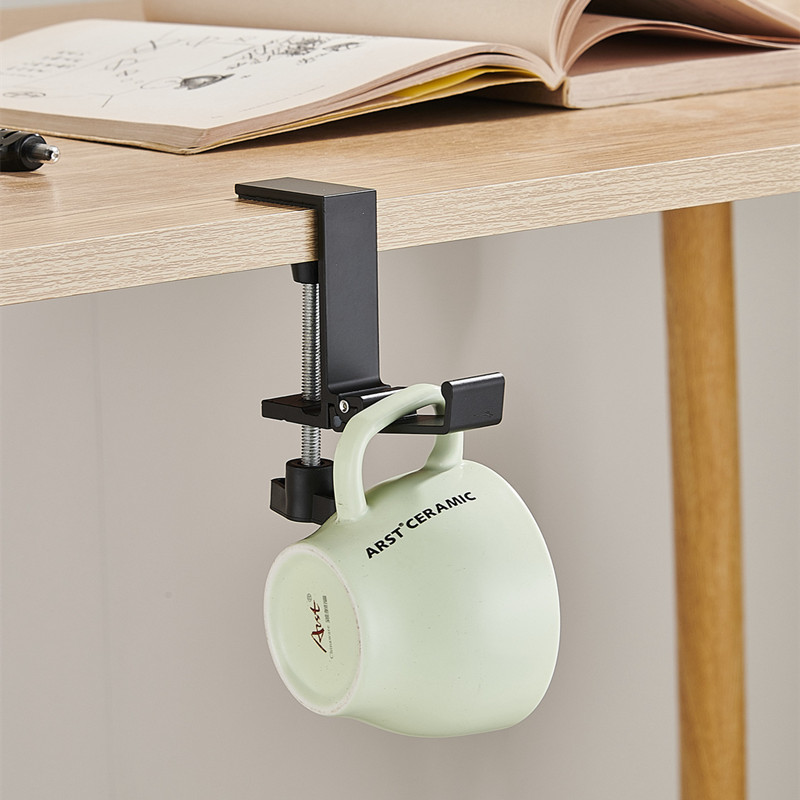 AliExpress 1/2pcs Adjustable Foldable Desk Edge Hook Gaming Headset Desk Hanger Backpack Storage Hanging Hook Holder Punch-free Hook Rack, view 3