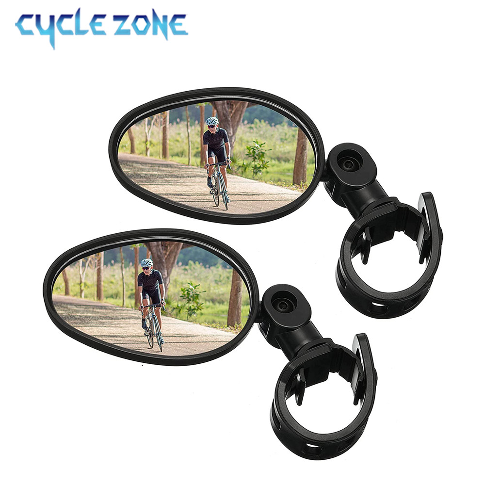 AliExpress 1/2PCS Bicycle Rearview Mirror 360 Degree Adjustable Rotatable Universal Cycling Handlebar Rear View Mirrors for MTB Road Bike